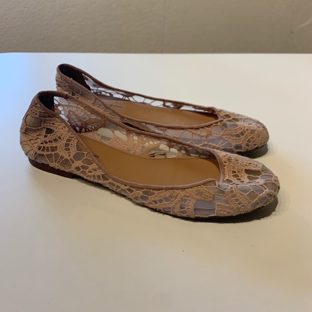 Rose gold flats